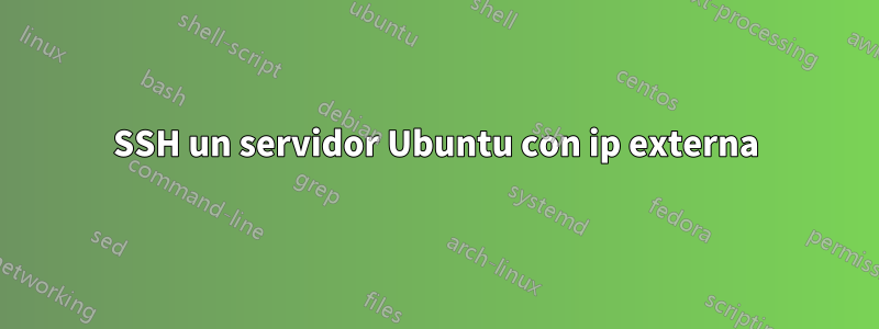 SSH un servidor Ubuntu con ip externa