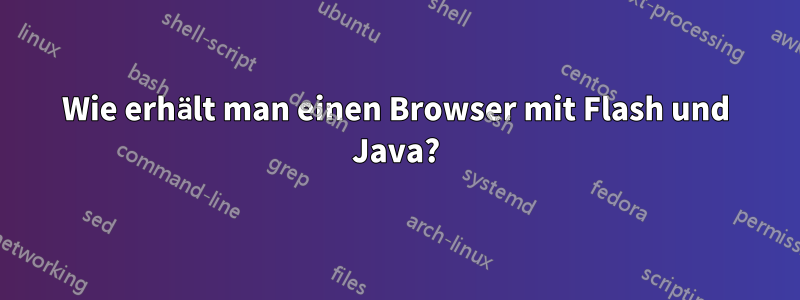 Wie erhält man einen Browser mit Flash und Java?