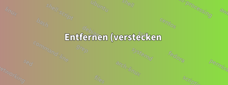 Entfernen (verstecken) Sie einige Gmail-Ordner in ThunderBird