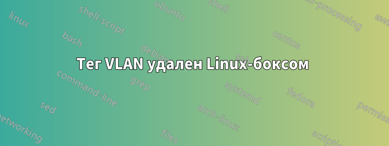 Тег VLAN удален Linux-боксом