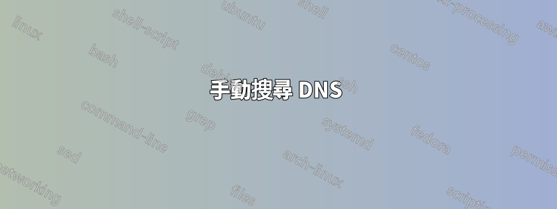 手動搜尋 DNS
