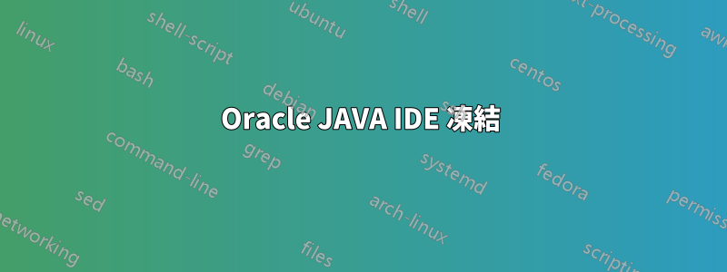 Oracle JAVA IDE 凍結