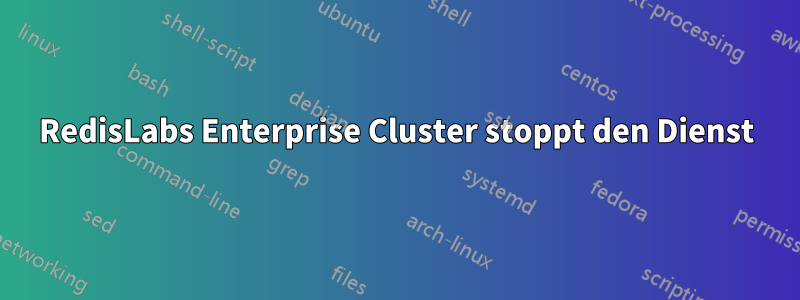 RedisLabs Enterprise Cluster stoppt den Dienst