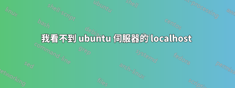 我看不到 ubuntu 伺服器的 localhost