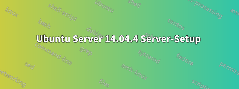 Ubuntu Server 14.04.4 Server-Setup