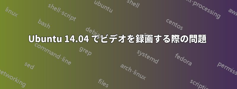 Ubuntu 14.04 でビデオを録画する際の問題