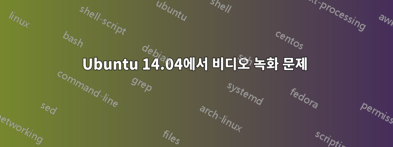 Ubuntu 14.04에서 비디오 녹화 문제