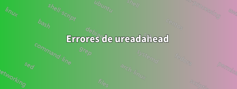 Errores de ureadahead