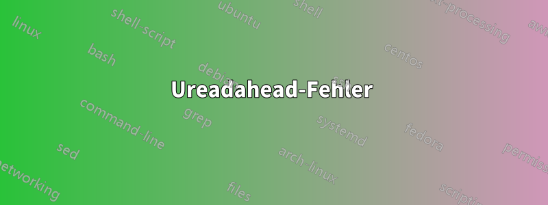 Ureadahead-Fehler