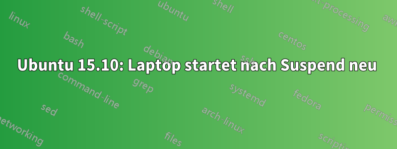 Ubuntu 15.10: Laptop startet nach Suspend neu