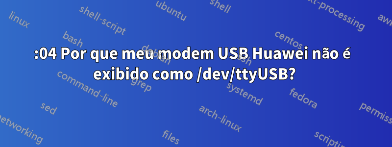 14:04 Por que meu modem USB Huawei não é exibido como /dev/ttyUSB?