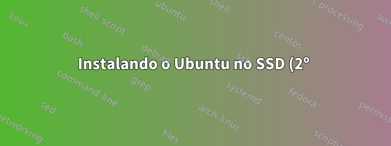 Instalando o Ubuntu no SSD (2º) e documentos no disco rígido (principal) no Dell Studio 1737