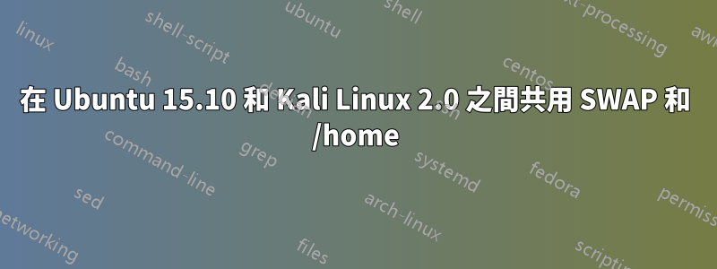 在 Ubuntu 15.10 和 Kali Linux 2.0 之間共用 SWAP 和 /home