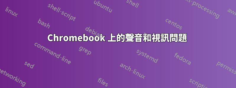 Chromebook 上的聲音和視訊問題