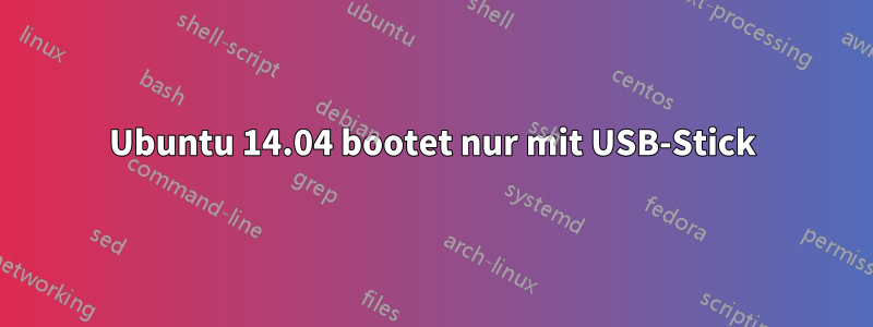 Ubuntu 14.04 bootet nur mit USB-Stick