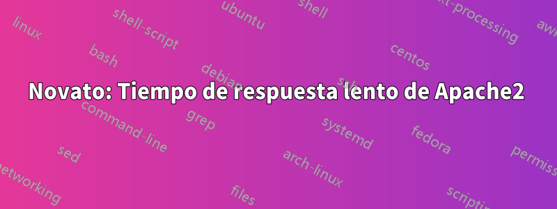 Novato: Tiempo de respuesta lento de Apache2