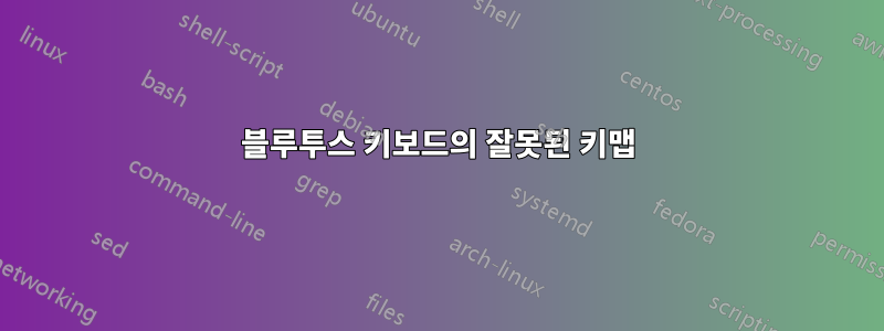 블루투스 키보드의 잘못된 키맵