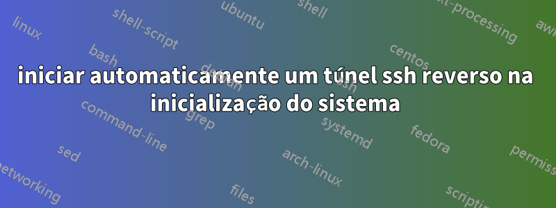 iniciar automaticamente um túnel ssh reverso na inicialização do sistema