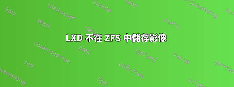 LXD 不在 ZFS 中儲存影像