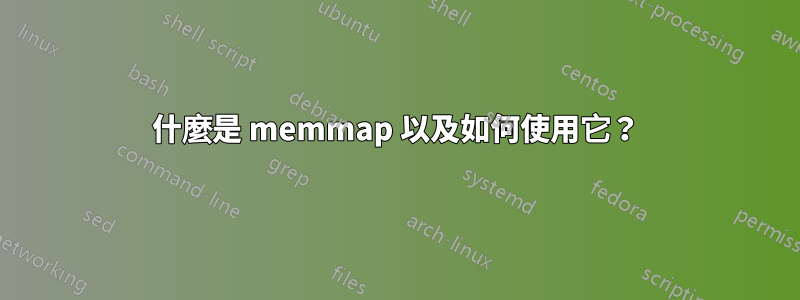 什麼是 memmap 以及如何使用它？