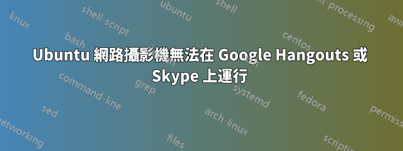 Ubuntu 網路攝影機無法在 Google Hangouts 或 Skype 上運行