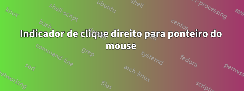 Indicador de clique direito para ponteiro do mouse