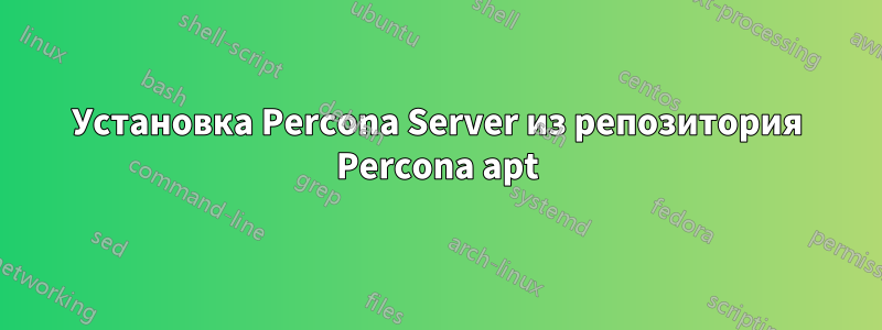 Установка Percona Server из репозитория Percona apt