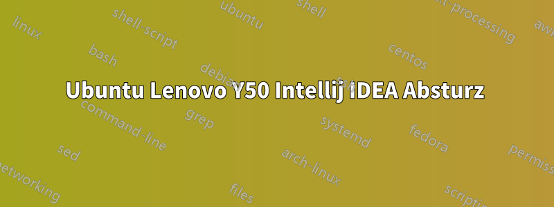 Ubuntu Lenovo Y50 Intellij IDEA Absturz