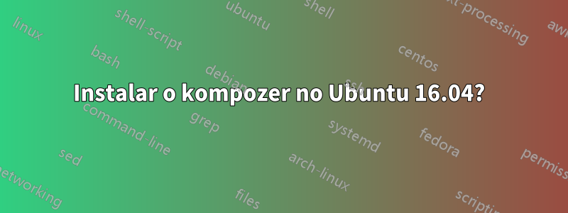 Instalar o kompozer no Ubuntu 16.04? 