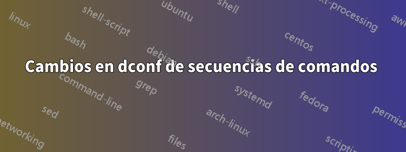 Cambios en dconf de secuencias de comandos