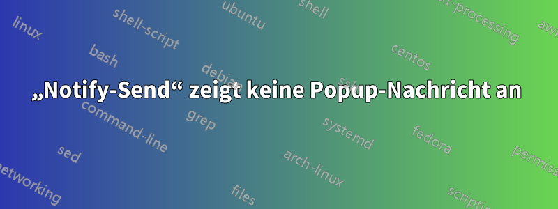 „Notify-Send“ zeigt keine Popup-Nachricht an