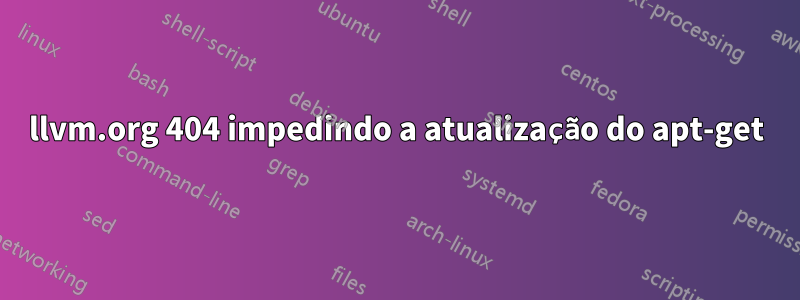 llvm.org 404 impedindo a atualização do apt-get