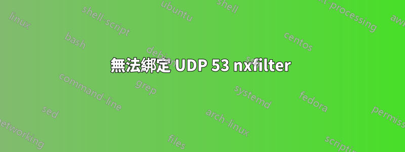 無法綁定 UDP 53 nxfilter