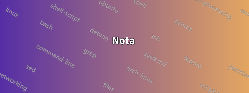 Nota