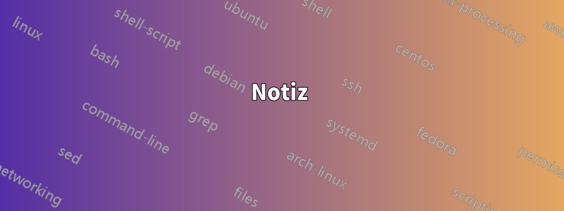 Notiz