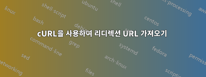 cURL을 사용하여 리디렉션 URL 가져오기