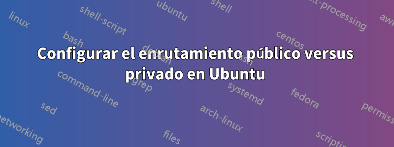 Configurar el enrutamiento público versus privado en Ubuntu