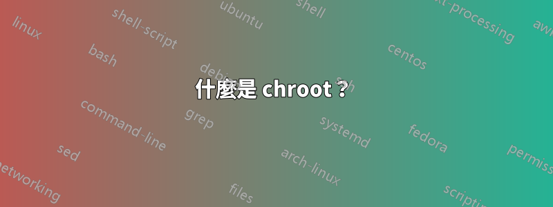 什麼是 chroot？