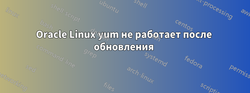 Oracle Linux yum не работает после обновления