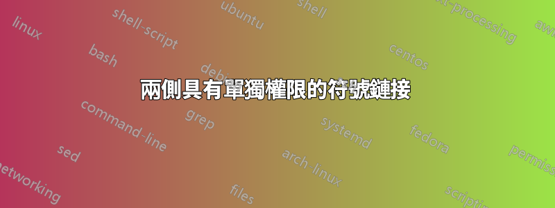 兩側具有單獨權限的符號鏈接