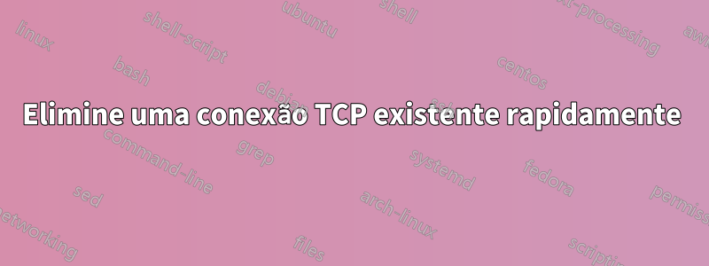 Elimine uma conexão TCP existente rapidamente