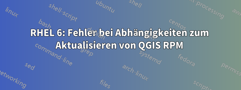 RHEL 6: Fehler bei Abhängigkeiten zum Aktualisieren von QGIS RPM