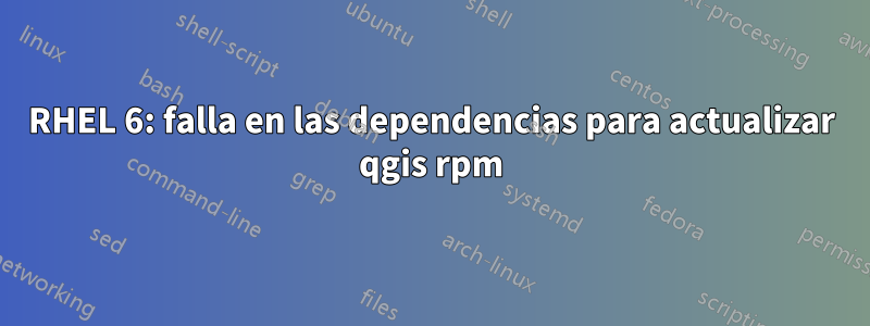 RHEL 6: falla en las dependencias para actualizar qgis rpm