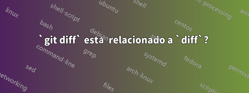 `git diff` está relacionado a `diff`?