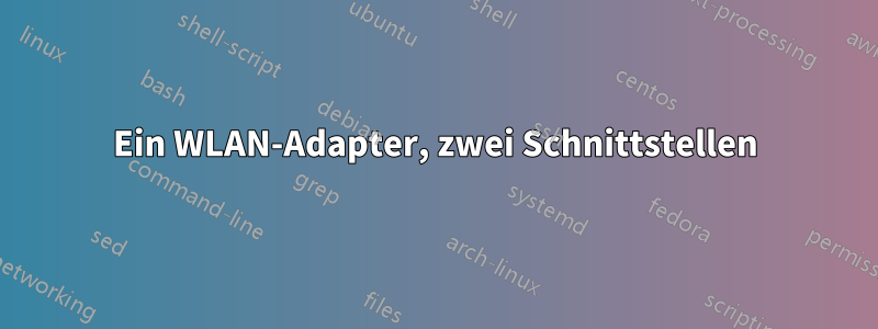 Ein WLAN-Adapter, zwei Schnittstellen