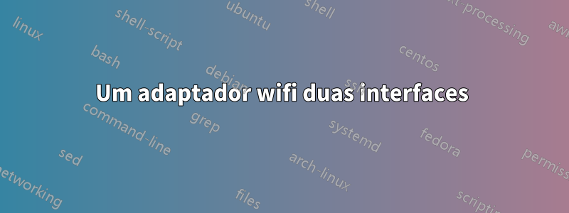 Um adaptador wifi duas interfaces