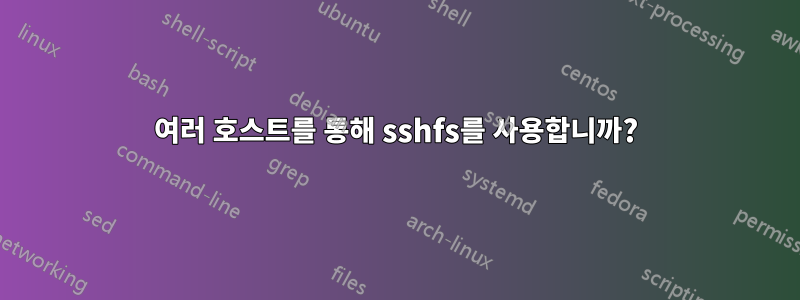 여러 호스트를 통해 sshfs를 사용합니까?