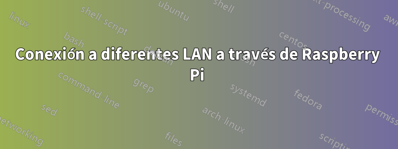 Conexión a diferentes LAN a través de Raspberry Pi