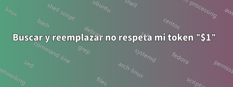 Buscar y reemplazar no respeta mi token "$1"