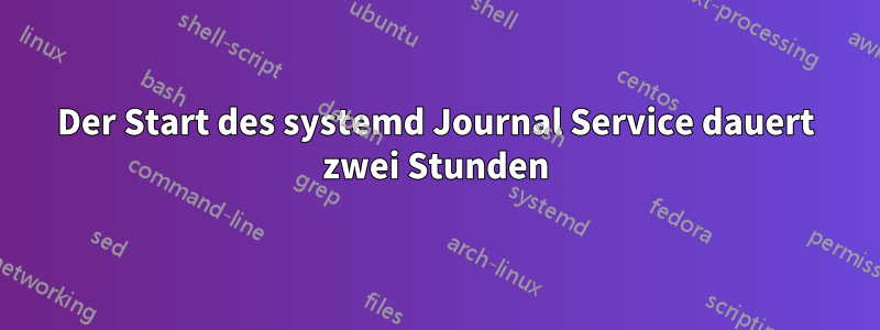 Der Start des systemd Journal Service dauert zwei Stunden